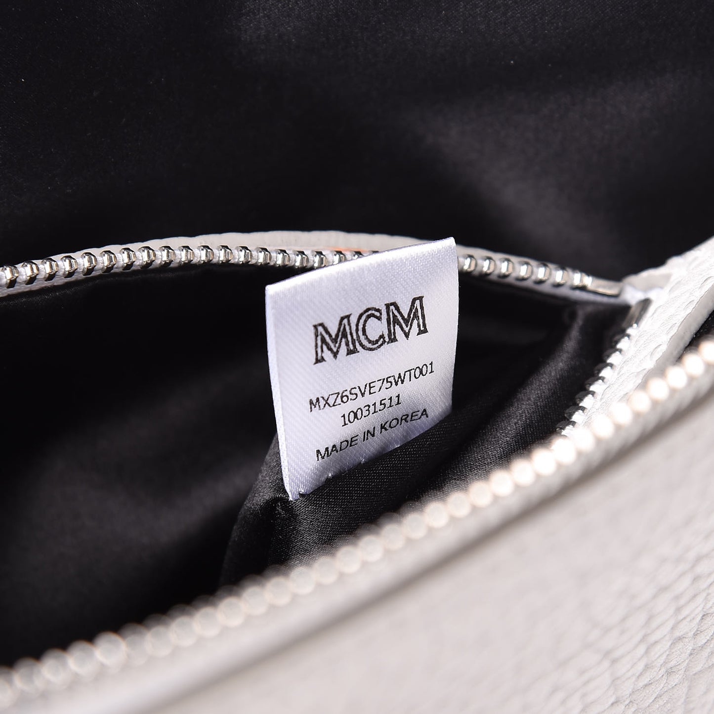 Calfskin Studded Medium Crossbody White