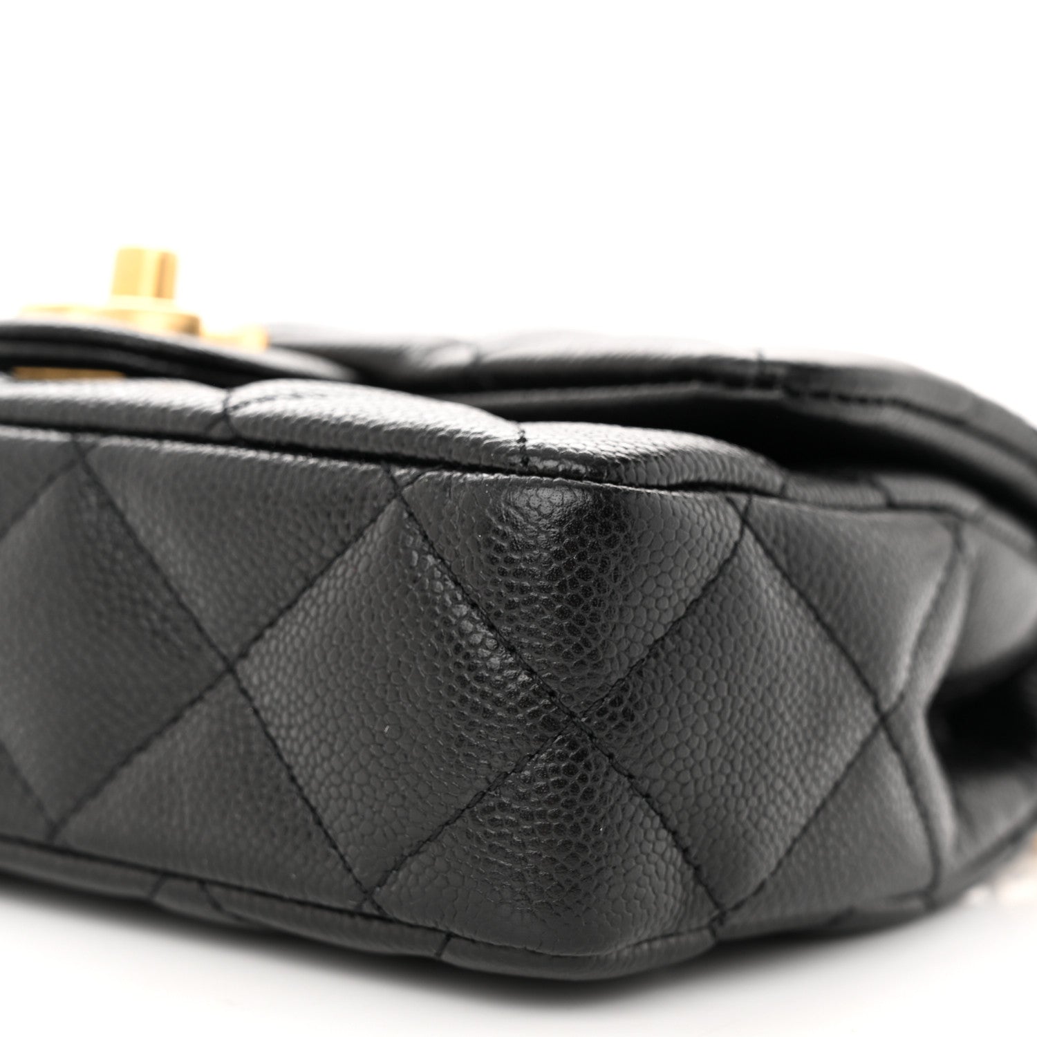 Chanel Caviar Quilted Mini Sweetheart Rectangular Flap Black 10 of 11
