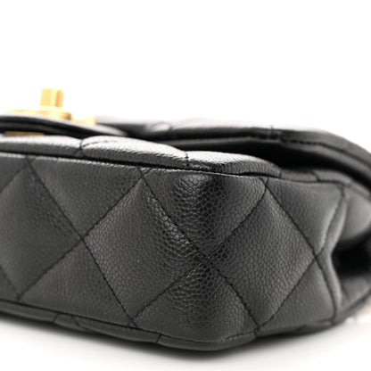 Chanel Caviar Quilted Mini Sweetheart Rectangular Flap Black 10 of 11