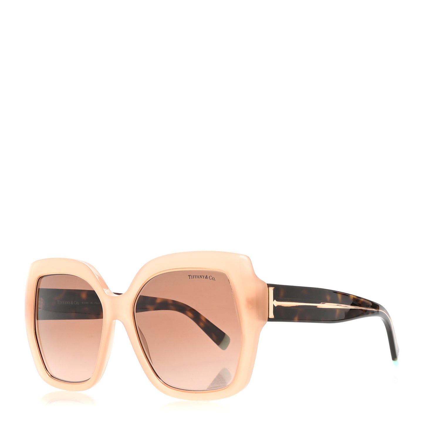 Acetate Metal Cat Eye Sunglasses TF4183 Opal Nude