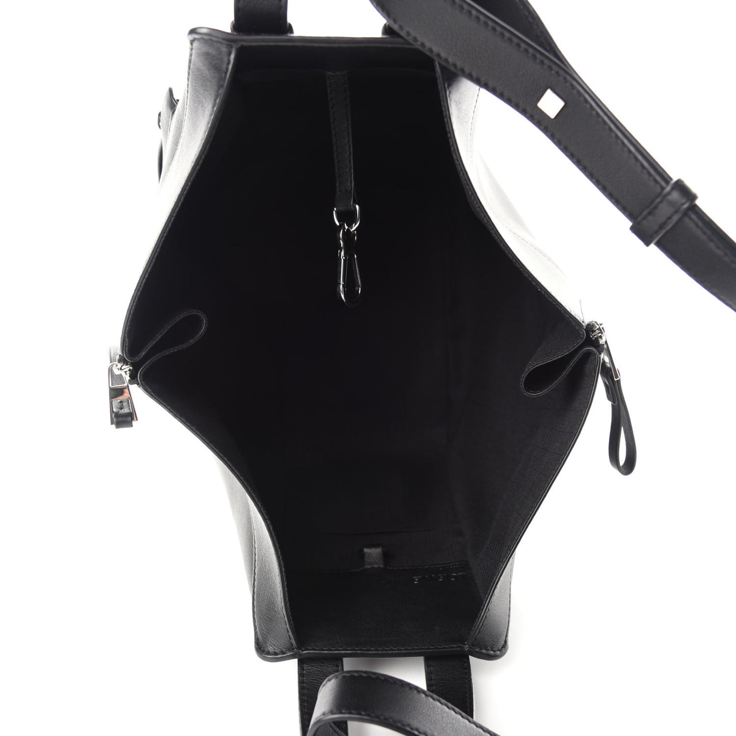 Calfskin Small Hammock Shoulder Bag Black