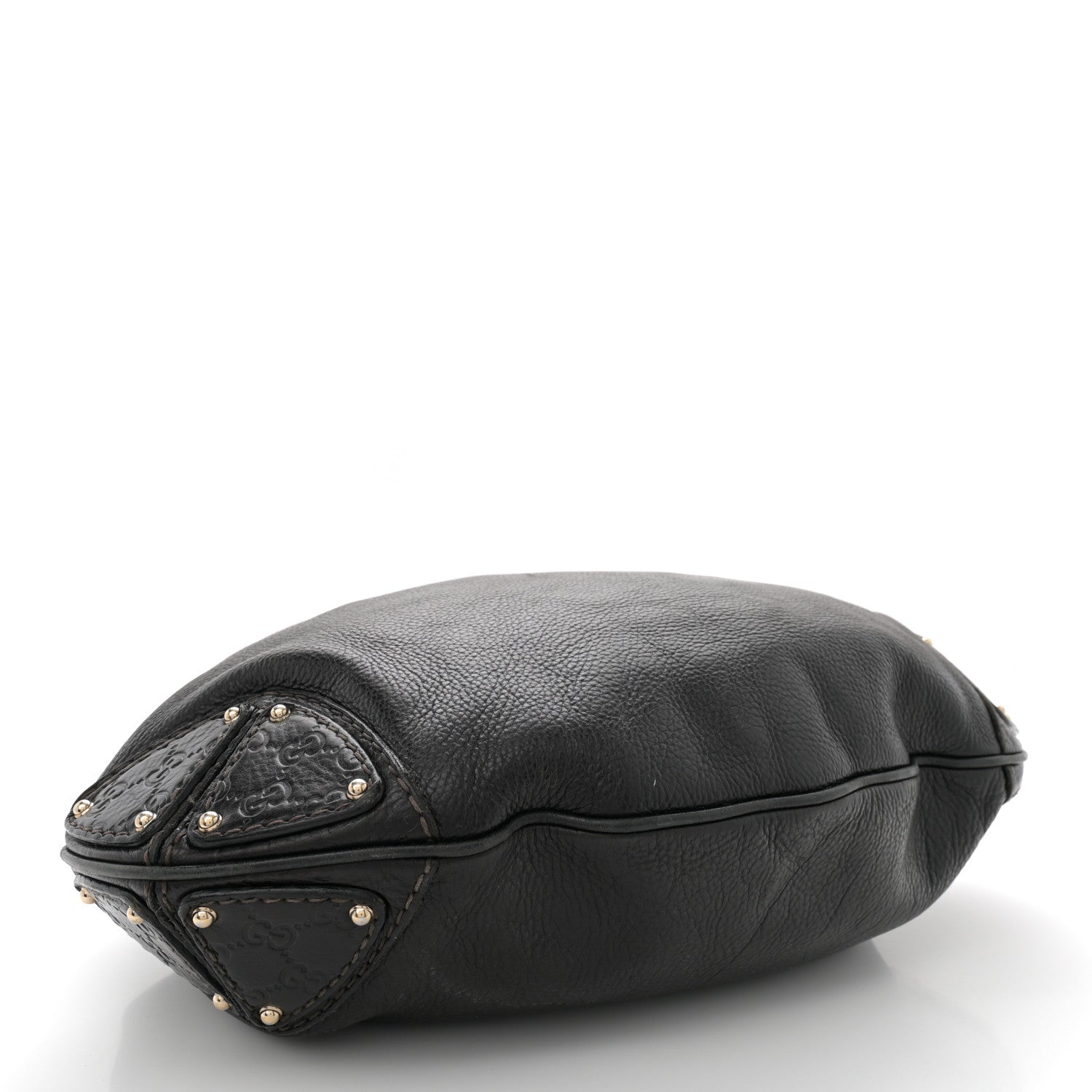 Gucci Calfskin Large Indy Top Handle Hobo Black 4 of 12