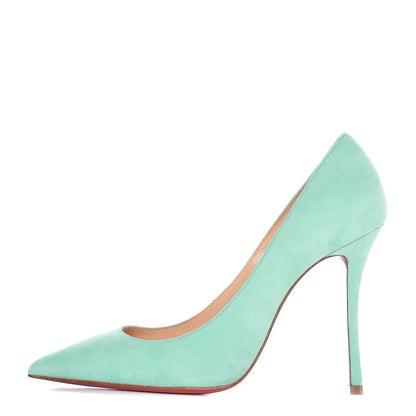 Christian Louboutin Veau Velours Decoltish 100 Pumps 36 Opal 1 of 8