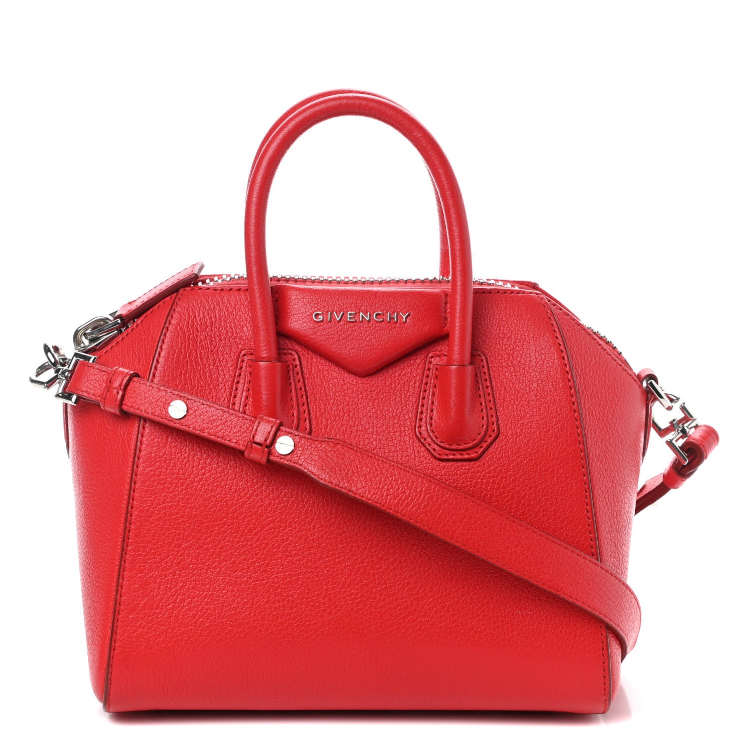 Givenchy Sugar Goatskin Mini Antigona Medium Red 1 of 14