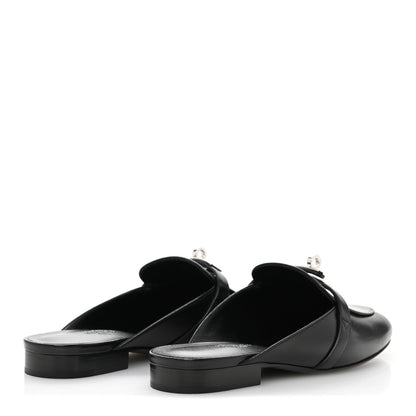 Hermes Goatskin Oz Mules 37 Black 5 of 10