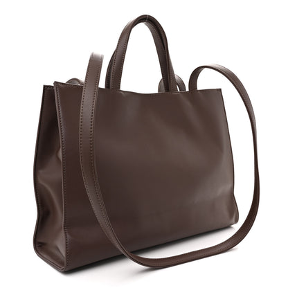 Telfar Vegan Leather Medium Shopping Bag Chocolate 3 of 13