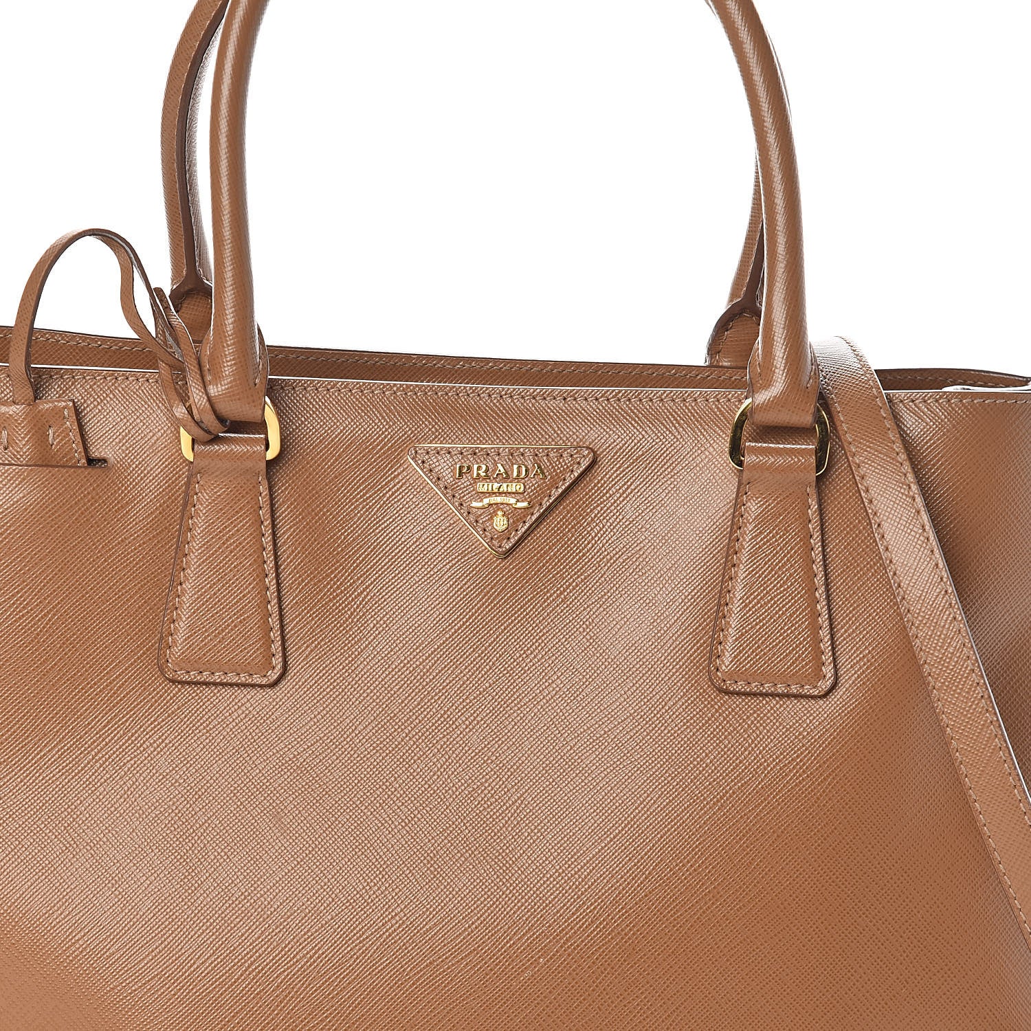 Prada Saffiano Lux Medium Tote Caramel 7 of 13