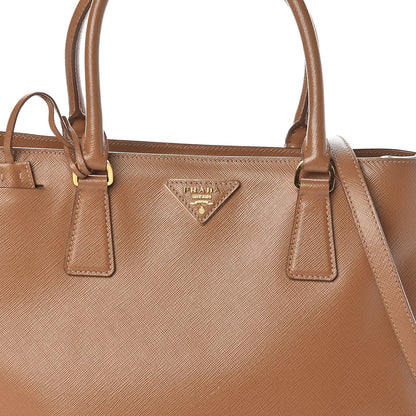 Prada Saffiano Lux Medium Tote Caramel 7 of 13