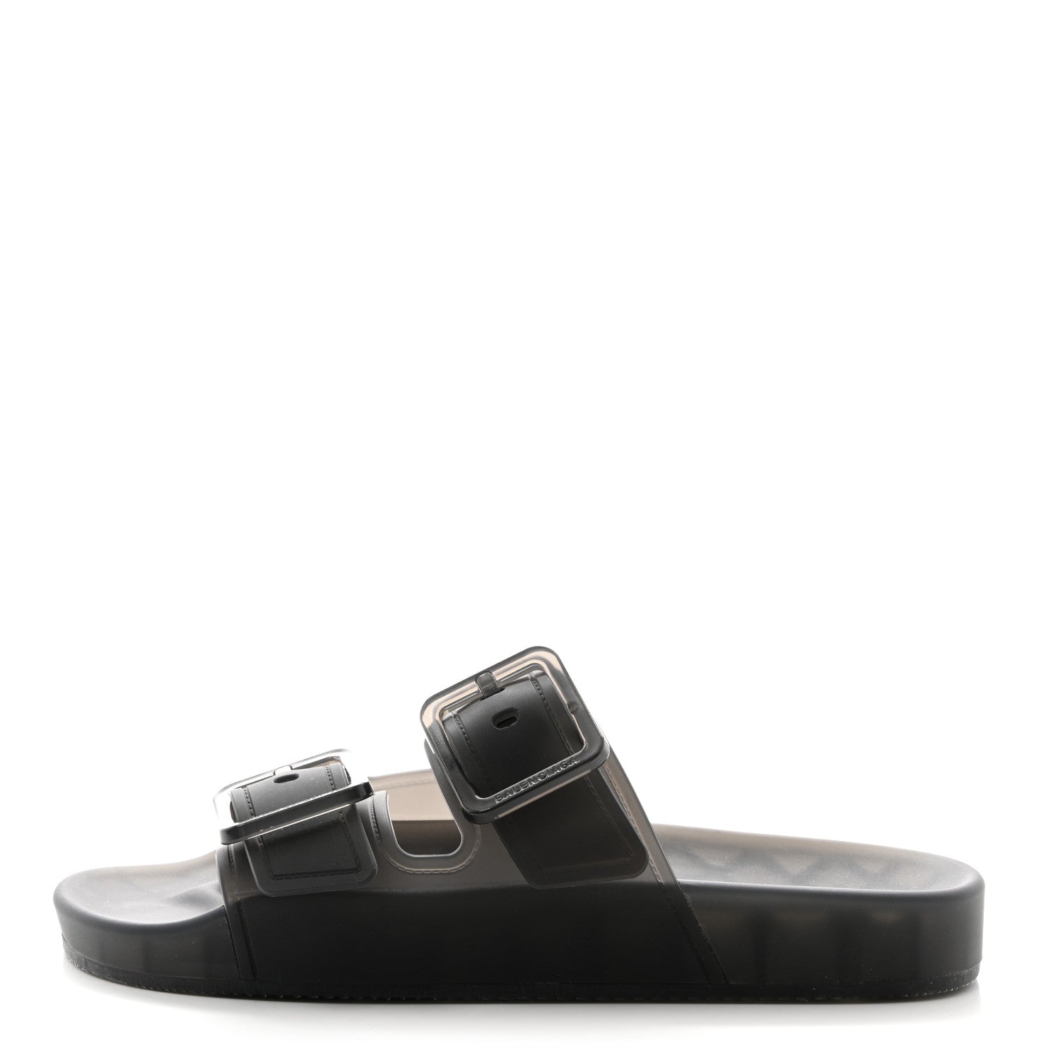 Balenciaga Technical Polyurethane Mallorca Slide Sandals 37 Black 1 of 8