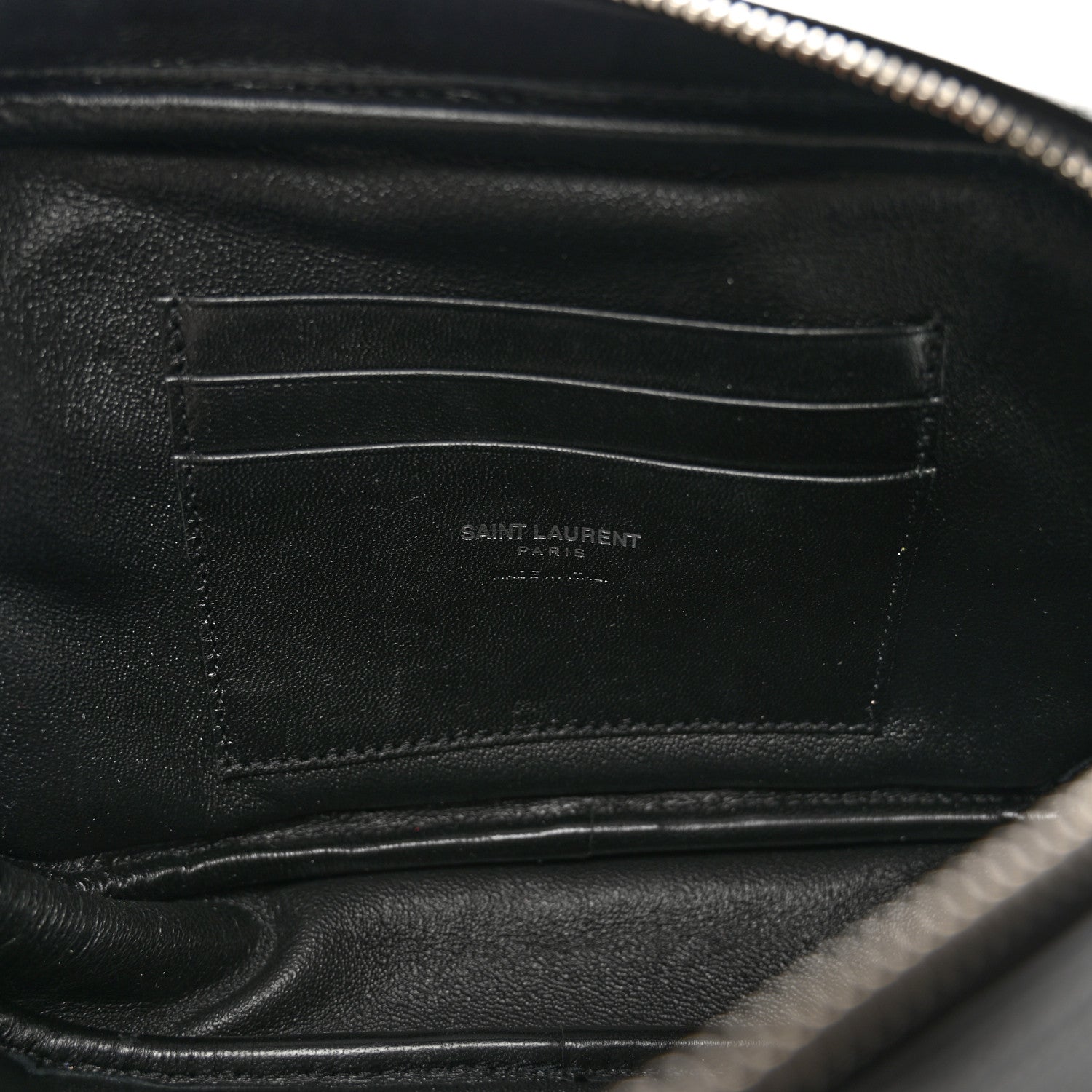 Saint Laurent Grain De Poudre Matelasse Monogram Mini Lou Camera Bag Black 6 of 10