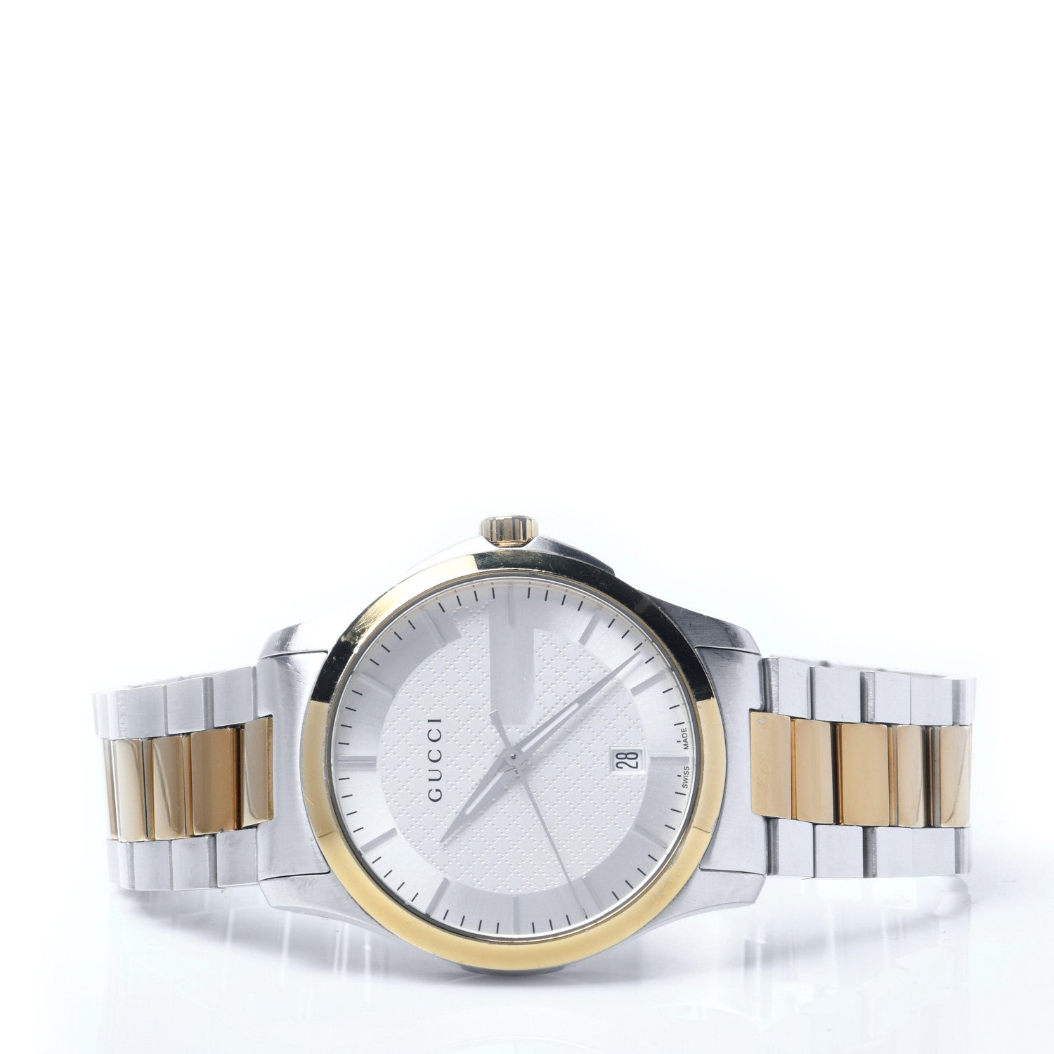 Gucci Stainless Steel 38mm G-Timeless Two Tone Quartz Watch 2 of 6