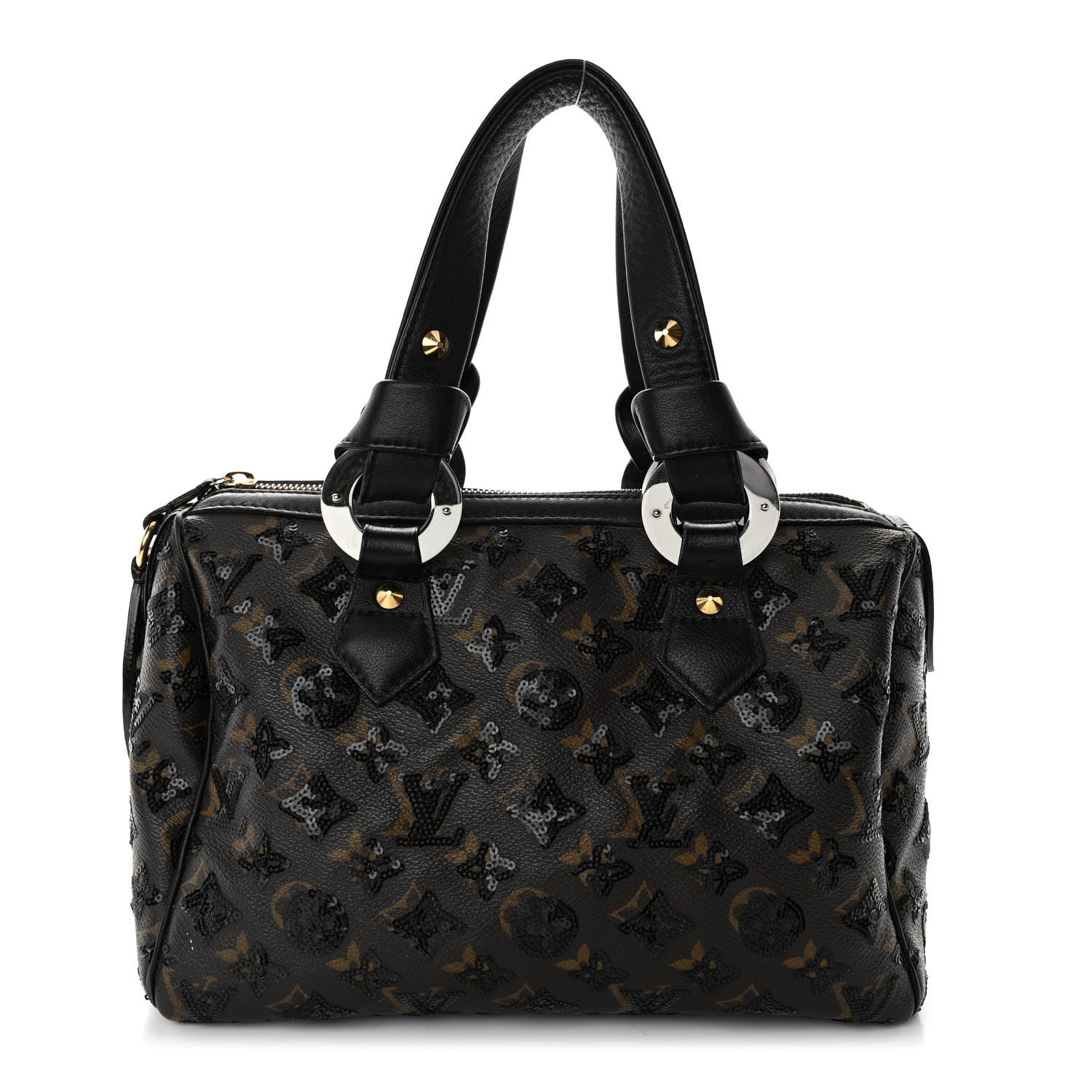 Louis Vuitton Monogram Sequins Eclipse Speedy 28 Black 1 of 11