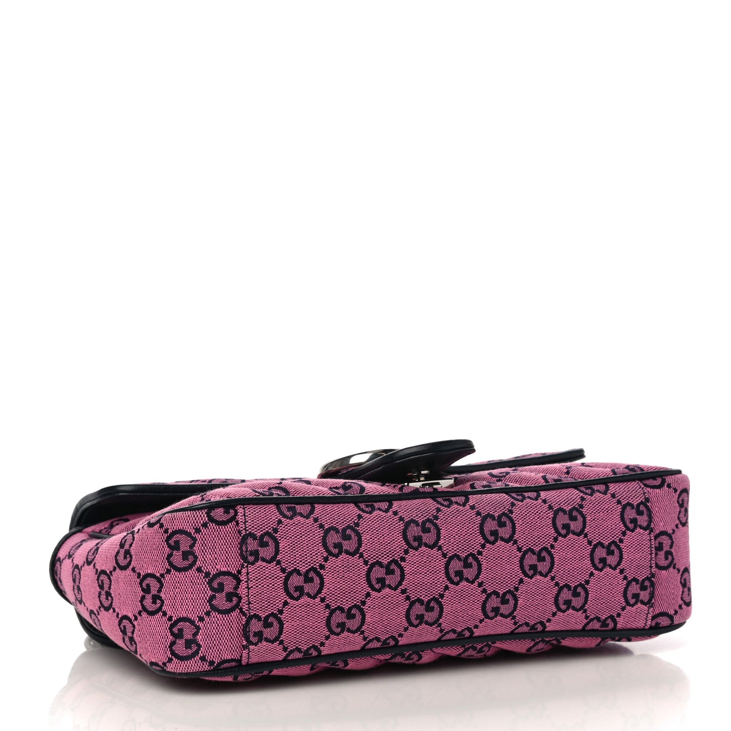 Monogram Multicolor Matelasse Diagonal Small GG Marmont Shoulder Bag Pink Blue