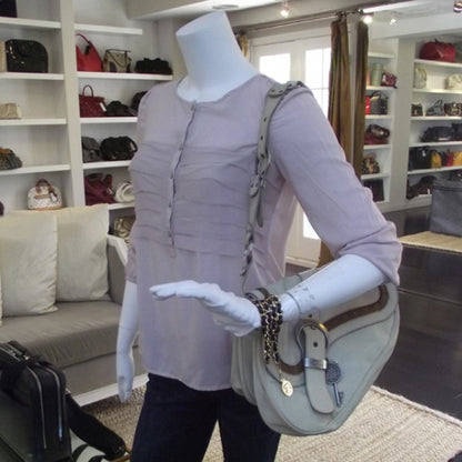 Christian Dior Leather Large Gaucho Ivory 2 of 12