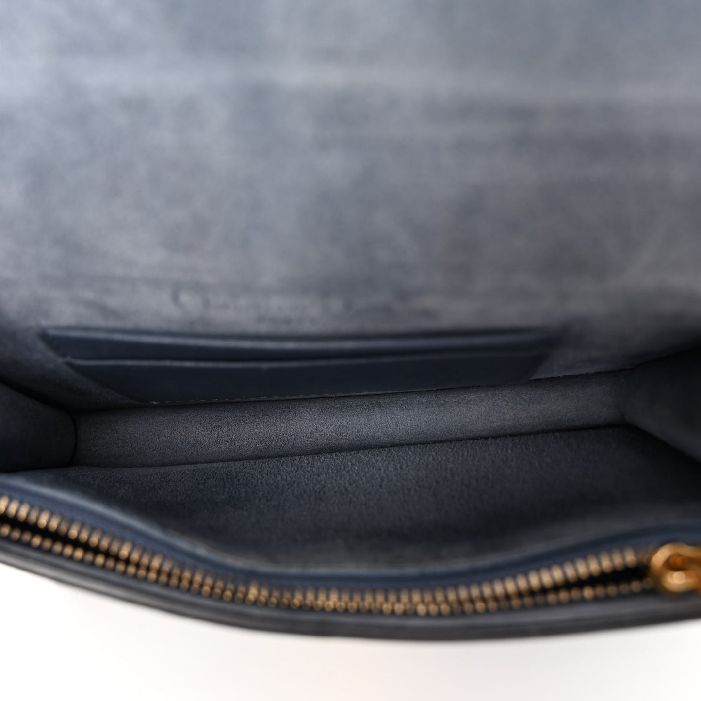 Goatskin Saddle Belt Bag Denim Blue