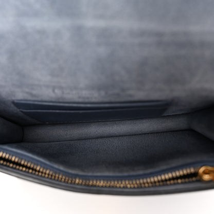 Christian Dior Goatskin Saddle Belt Bag Denim Blue 5 of 9