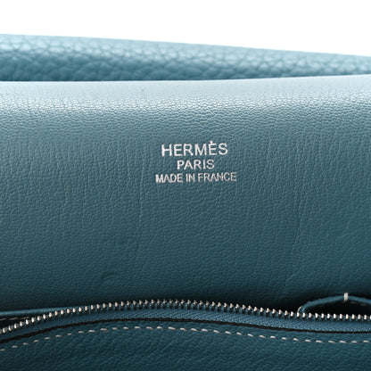 Hermes Taurillon Clemence Jypsiere 34 Blue Jean 5 of 13