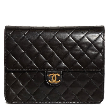 Chanel Lambskin Quilted Small Single Flap Black 1 of 9