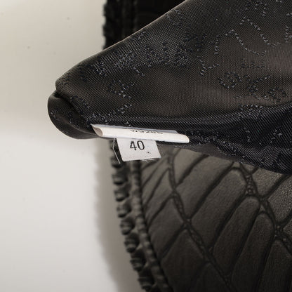 Stella McCartney Embossed Croc Faux Leather Large Falabella Black 11 of 13