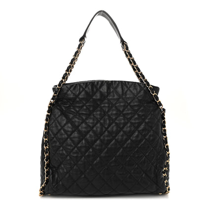 Chanel Calfskin Quilted Large Chain Me Hobo Black 1 of 11