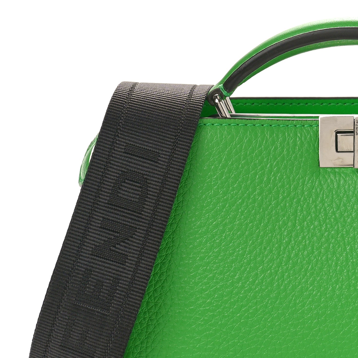 Cuoio Romano Vitello Cover Bi-Color Peekaboo I See U X Cross Satchel Tomatillo