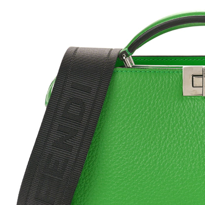 Fendi Cuoio Romano Vitello Cover Bi-Color Peekaboo I See U X Cross Satchel Tomatillo 7 of 9