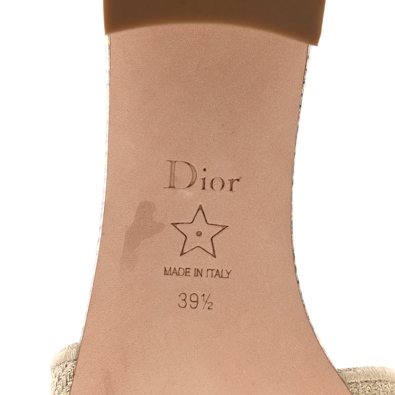 Christian Dior Lurex Romance Embroidered Dway 40mm Slide Sandals 39.5 Metal Multicolor 6 of 11