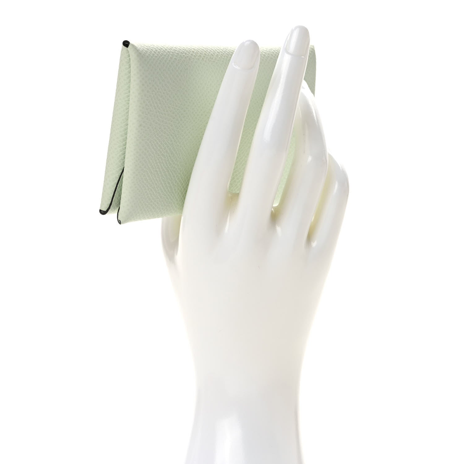 Hermes Epsom Calvi Duo Card Case Vert Fizz 2 of 7