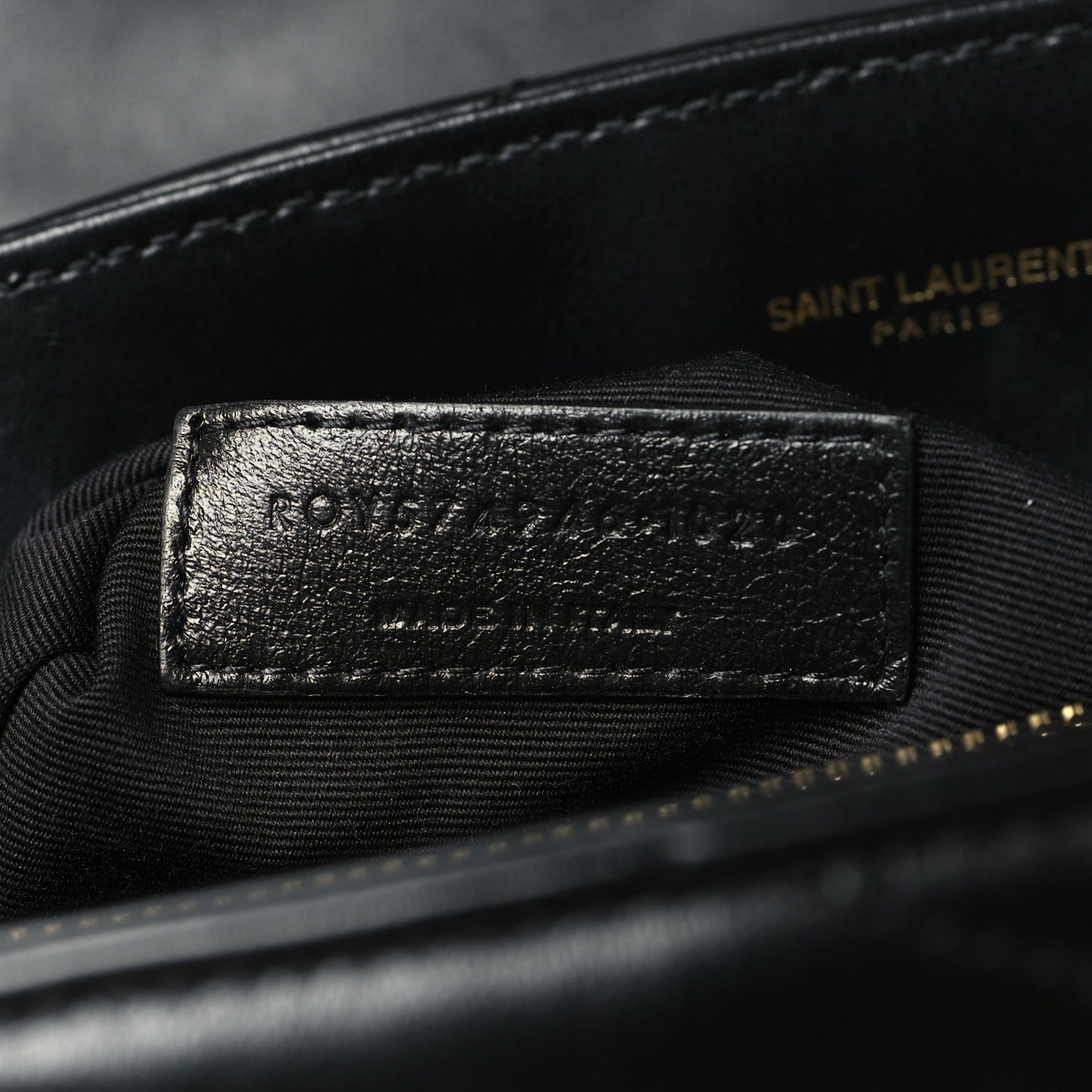 Calfskin Y Quilted Monogram Medium Loulou Chain Satchel Black