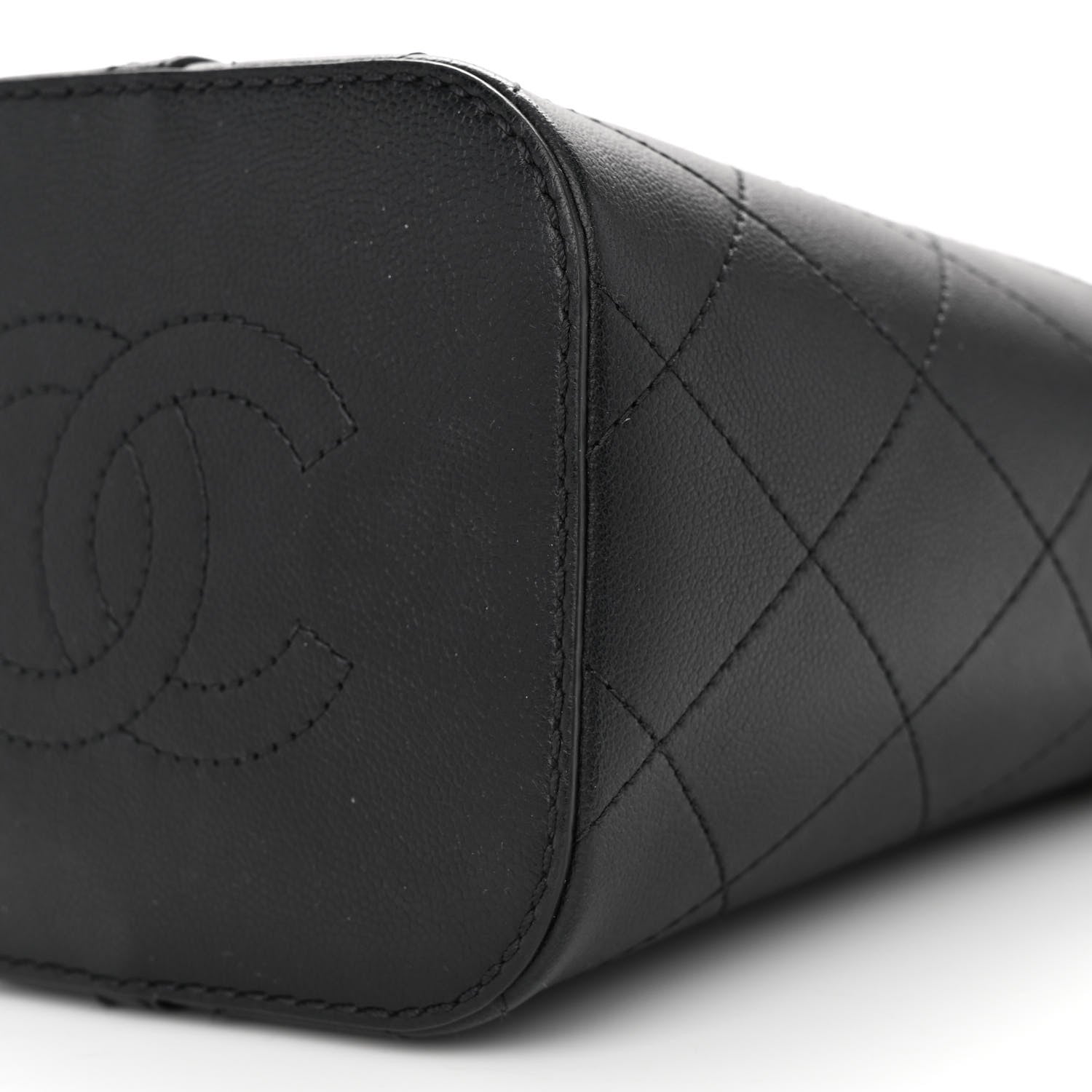 Chanel Caviar Bucket Drawstring Bag Black 10 of 10