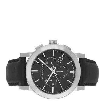 Burberry Stainless Steel Calfskin 42mm Chronograph Quartz Watch Black BU9356 2 of 4
