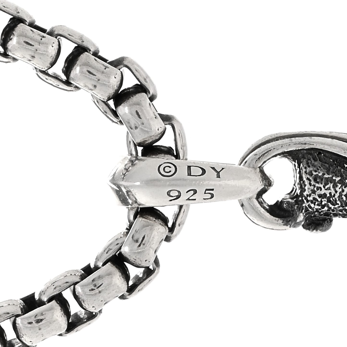 Sterling Silver Black Diamond Waves Dagger Amulet Pendant Necklace