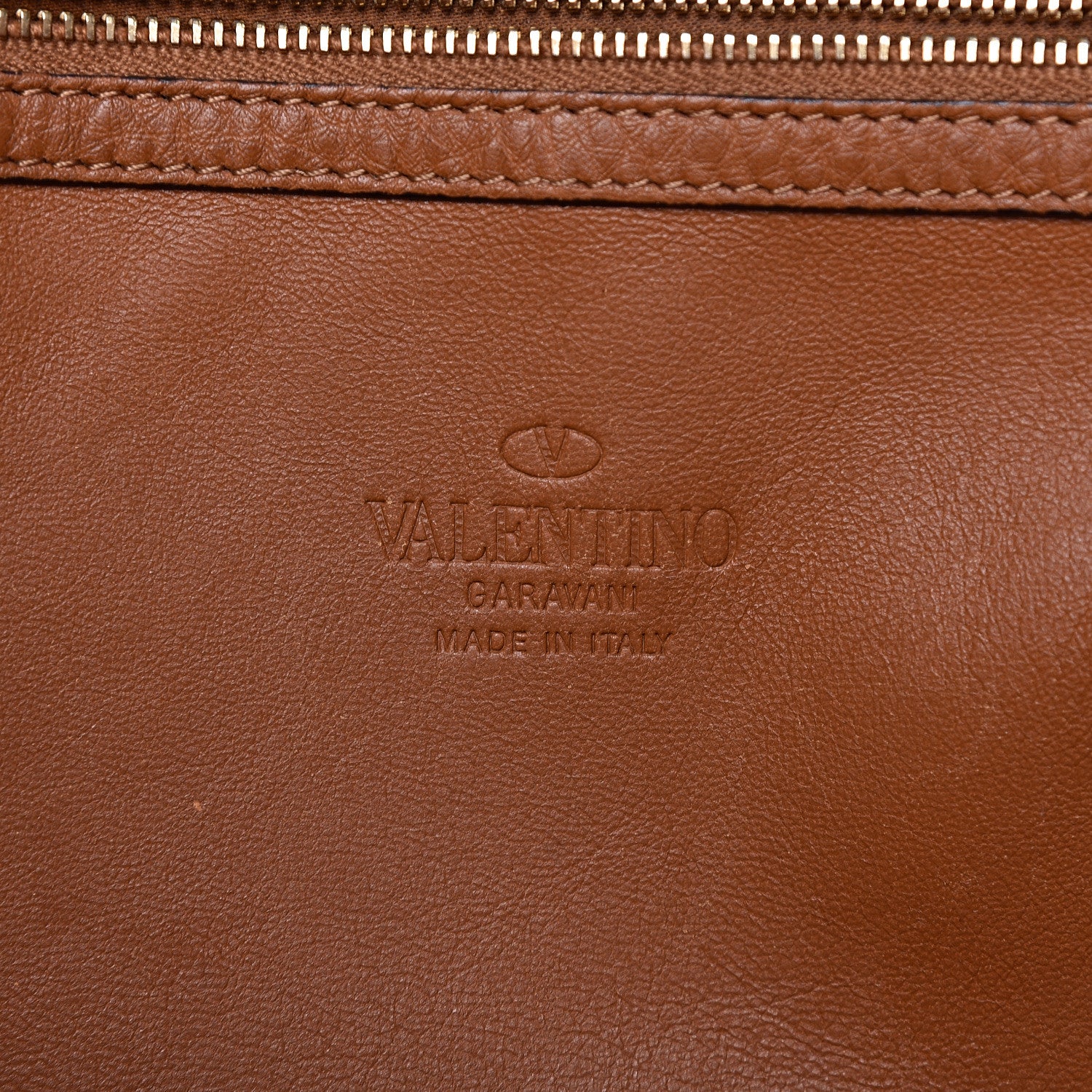 Valentino Garavani Grained Calfskin To Be Cool Tote Tan 9 of 17