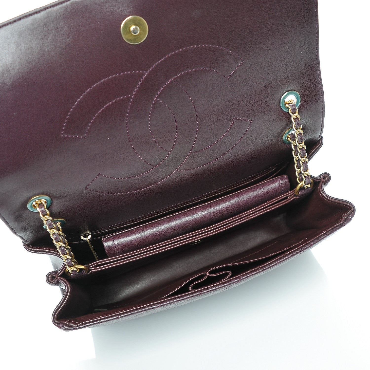 Chanel Lambskin Quilted Coco Vintage Jumbo Flap Purple 6 of 8