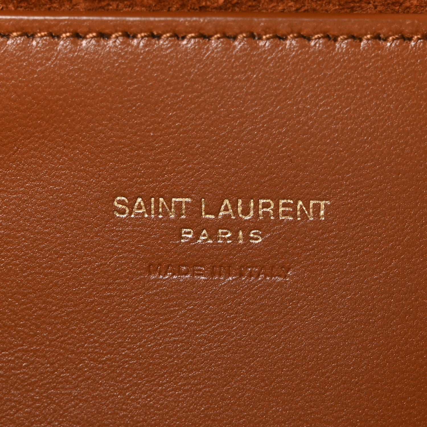 Saint Laurent Calfskin Crocodile Embossed Suede Medium Reversible Monogram Kate Satchel Military Taupe 6 of 10