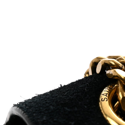 Saint Laurent Smooth Calfskin Suede Medium Reversible Monogram Kate Satchel Black 11 of 13