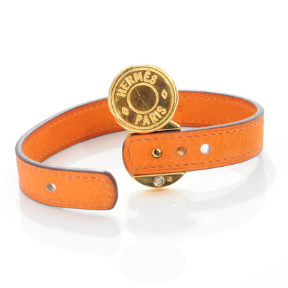 Hermes Chamonix Looping Interchangeable Bracelet Orange and Black 6 of 9