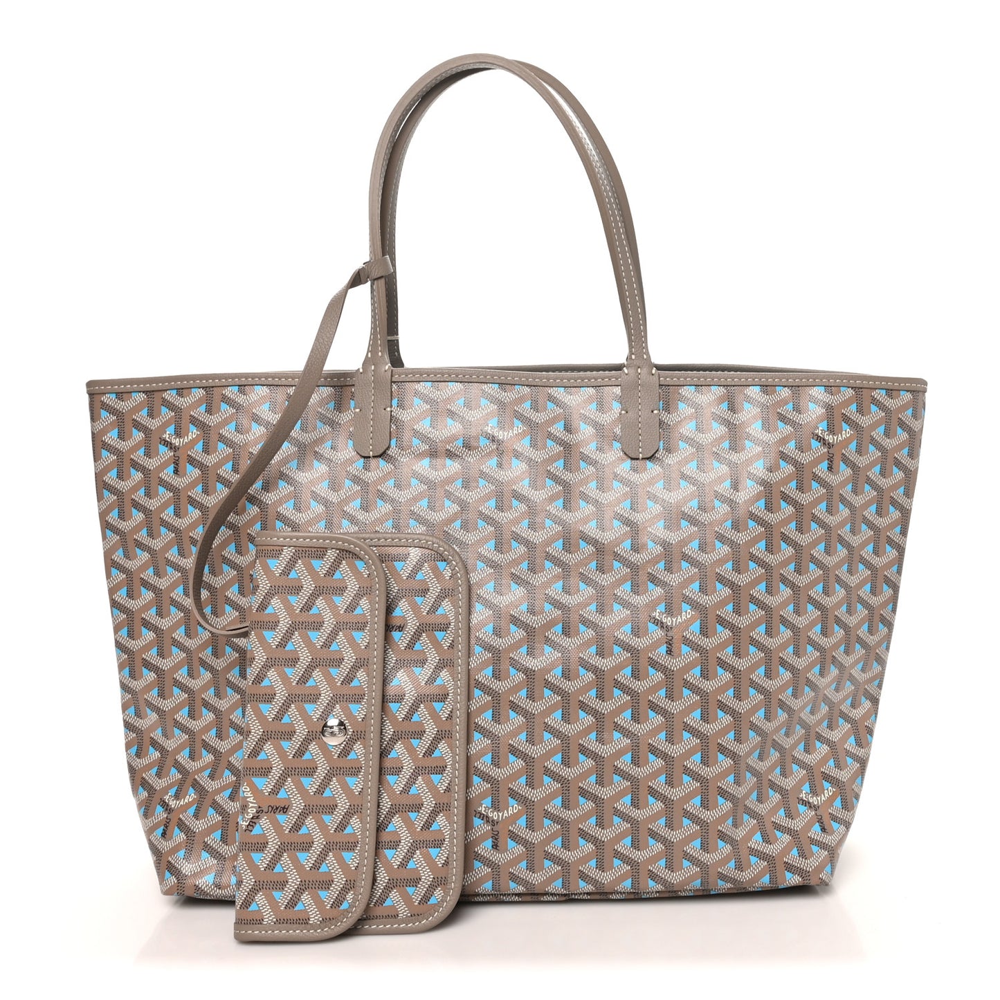Goyardine Saint Louis Claire Voie PM Grege Turquoise