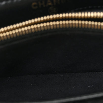 Chanel Velvet Quilted Small Clutch With Chain Black 6 of 11