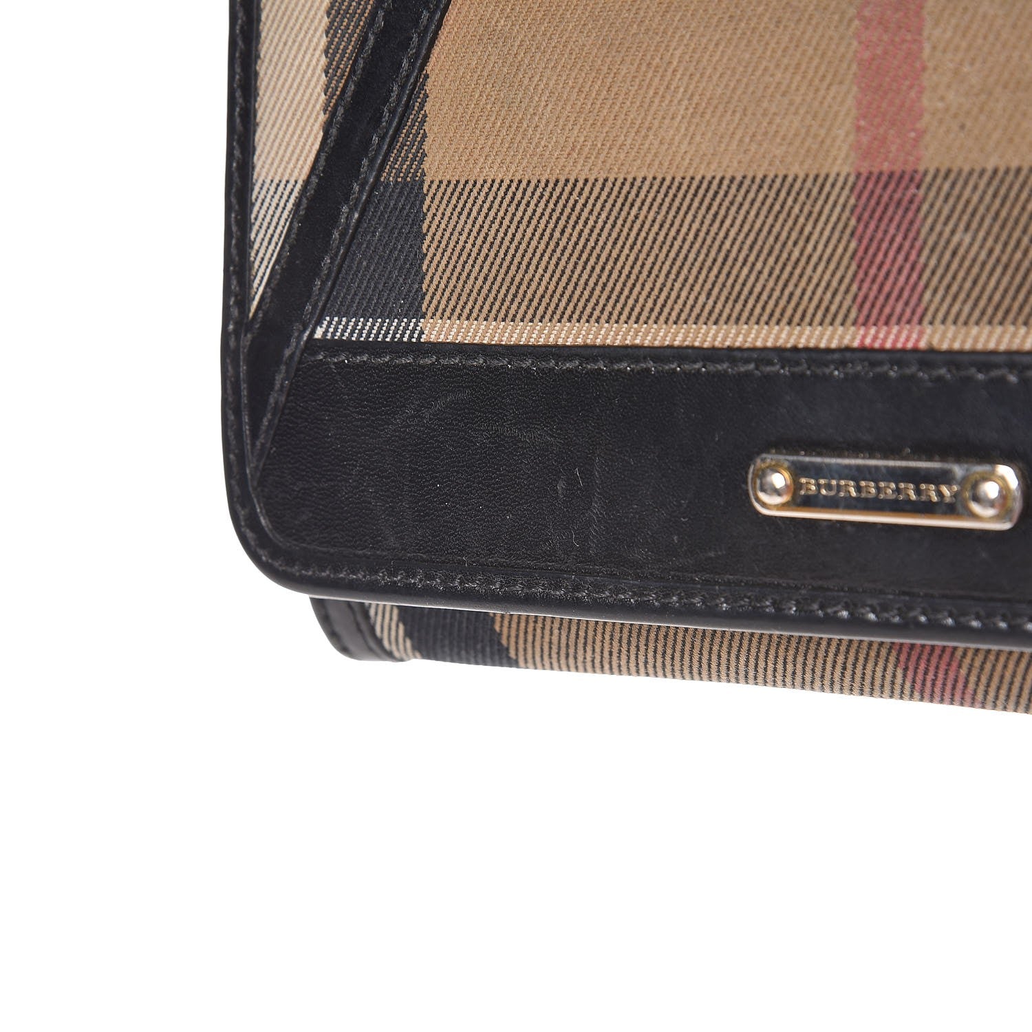 Burberry House Check Bridle Calfskin Penrose Continental Wallet Black 11 of 12
