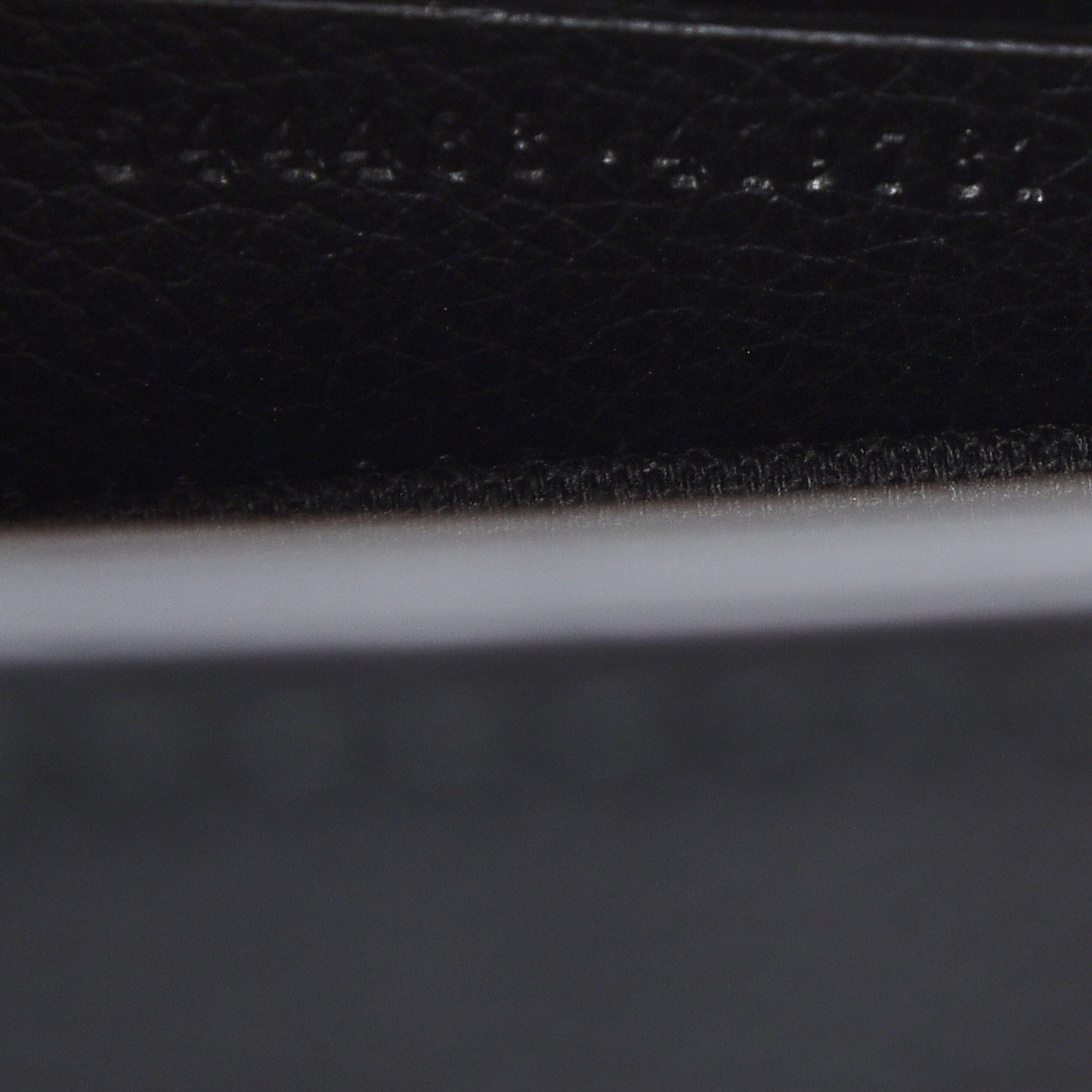 Pebbled Calfskin Mini Padlock Tote Black