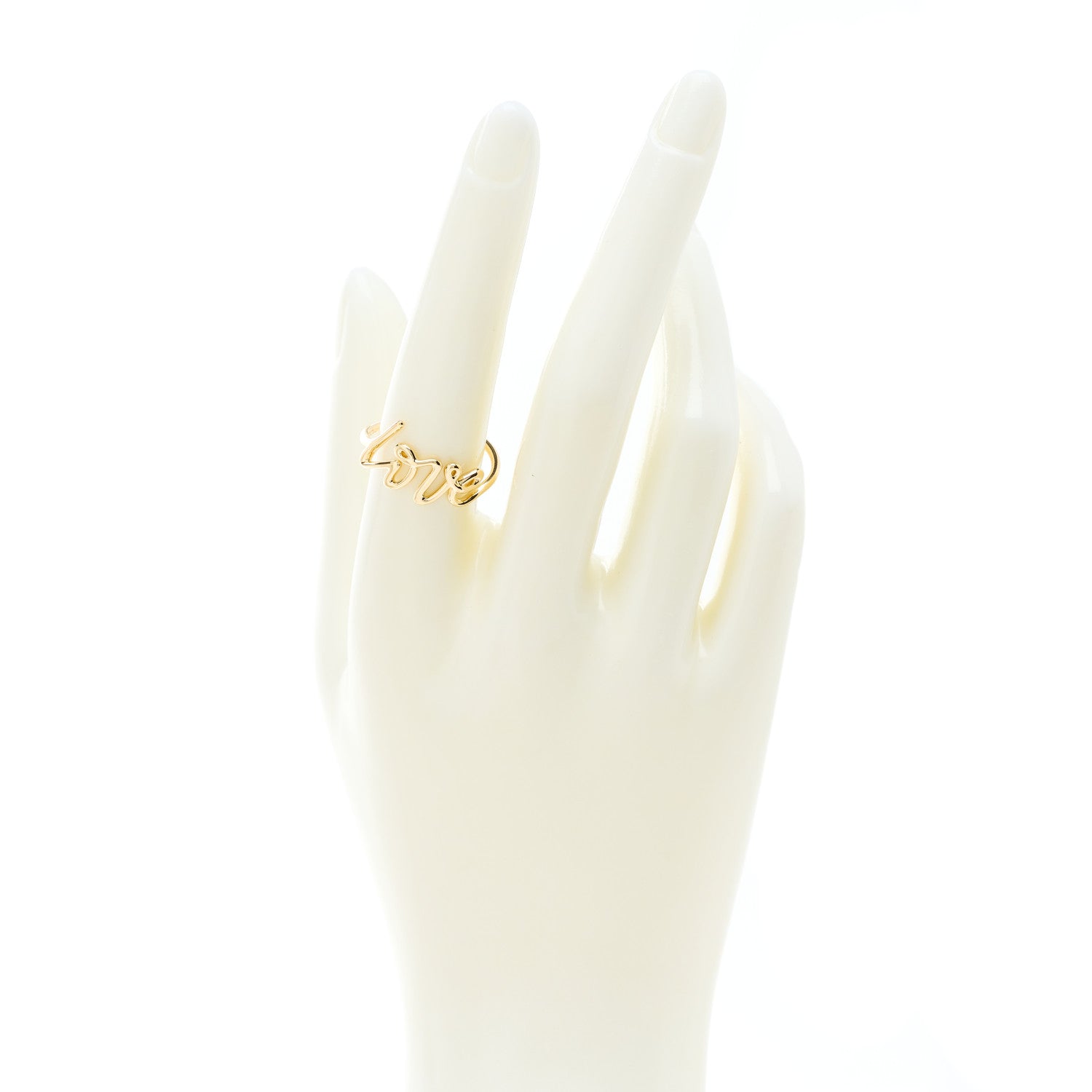 Tiffany 18K Yellow Gold Paloma's Graffiti Love Ring 56 7.5 2 of 5