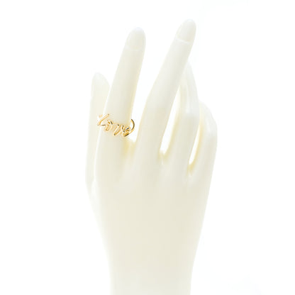 Tiffany 18K Yellow Gold Paloma's Graffiti Love Ring 56 7.5 2 of 5