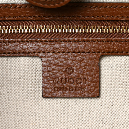 Gucci New Denim GG Monogram Medium Ophidia Shopping Tote Blue Tea Cuir 6 of 10