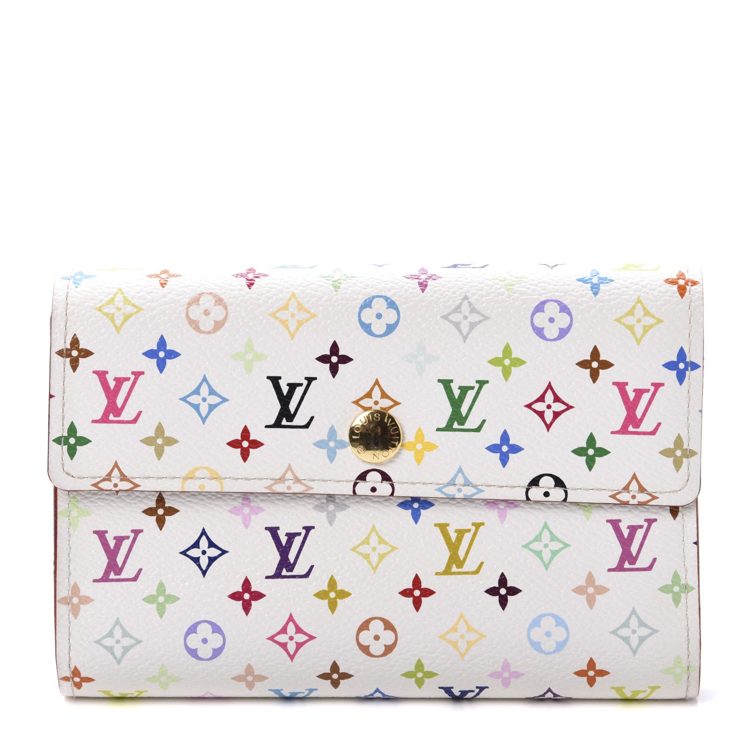 Louis Vuitton Monogram Multicolor Alexandra Wallet White 1 of 8