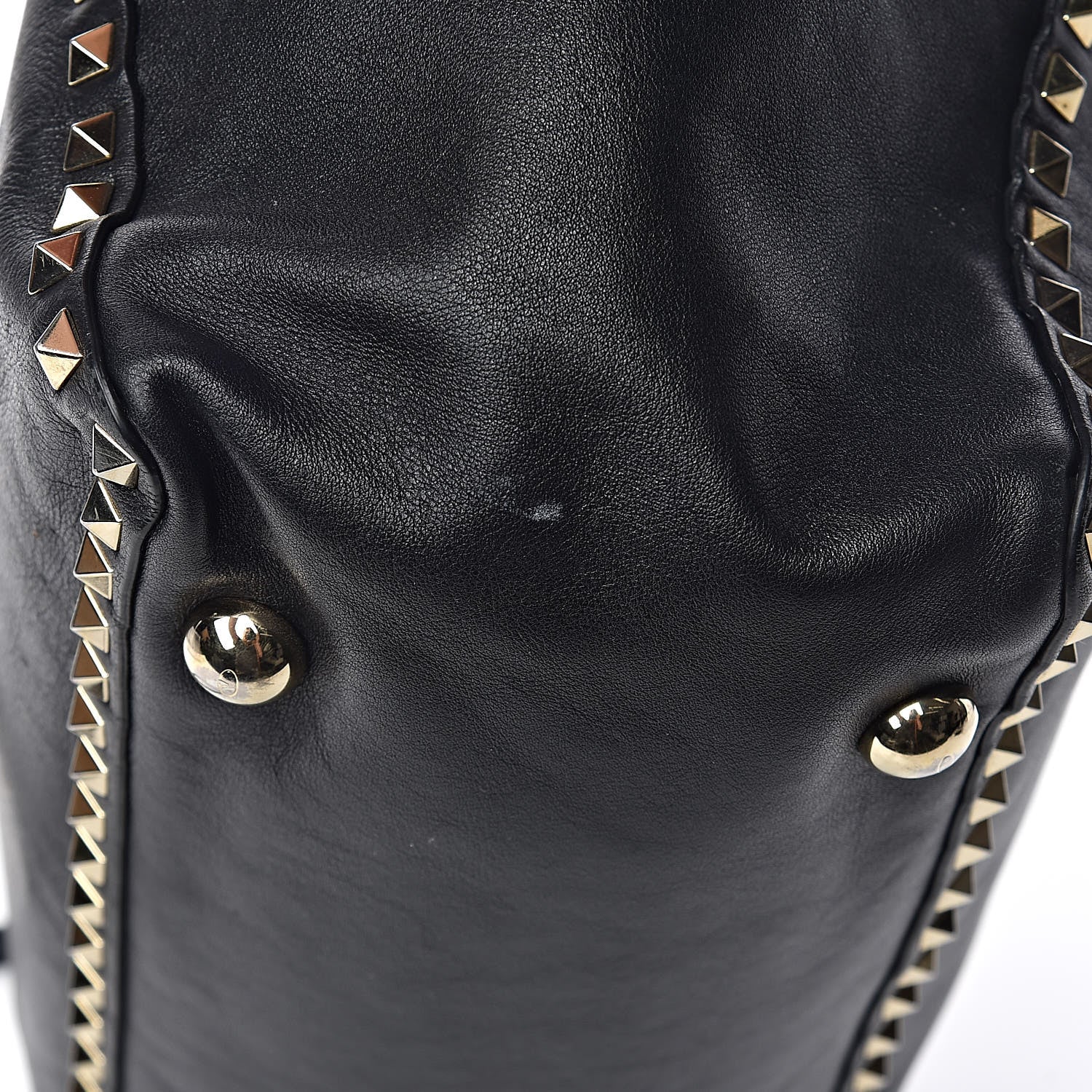 Valentino Garavani Vitello Medium Rockstud Tote Black 11 of 15