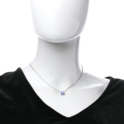 Hermes Lacquered Palladium Mini Pop H Pendant Necklace Parme 2 of 6