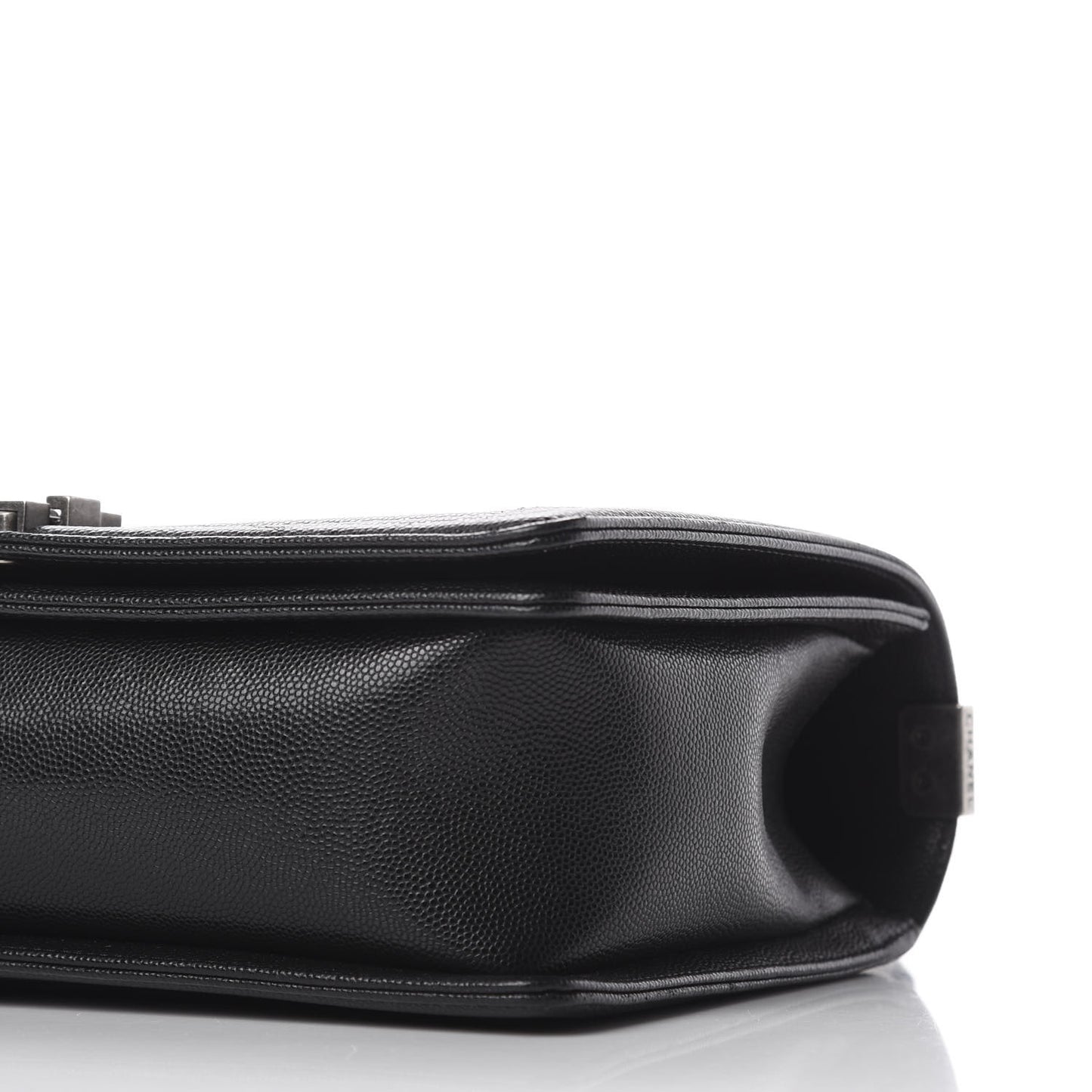 Caviar Chevron Quilted New Medium Boy Flap Black