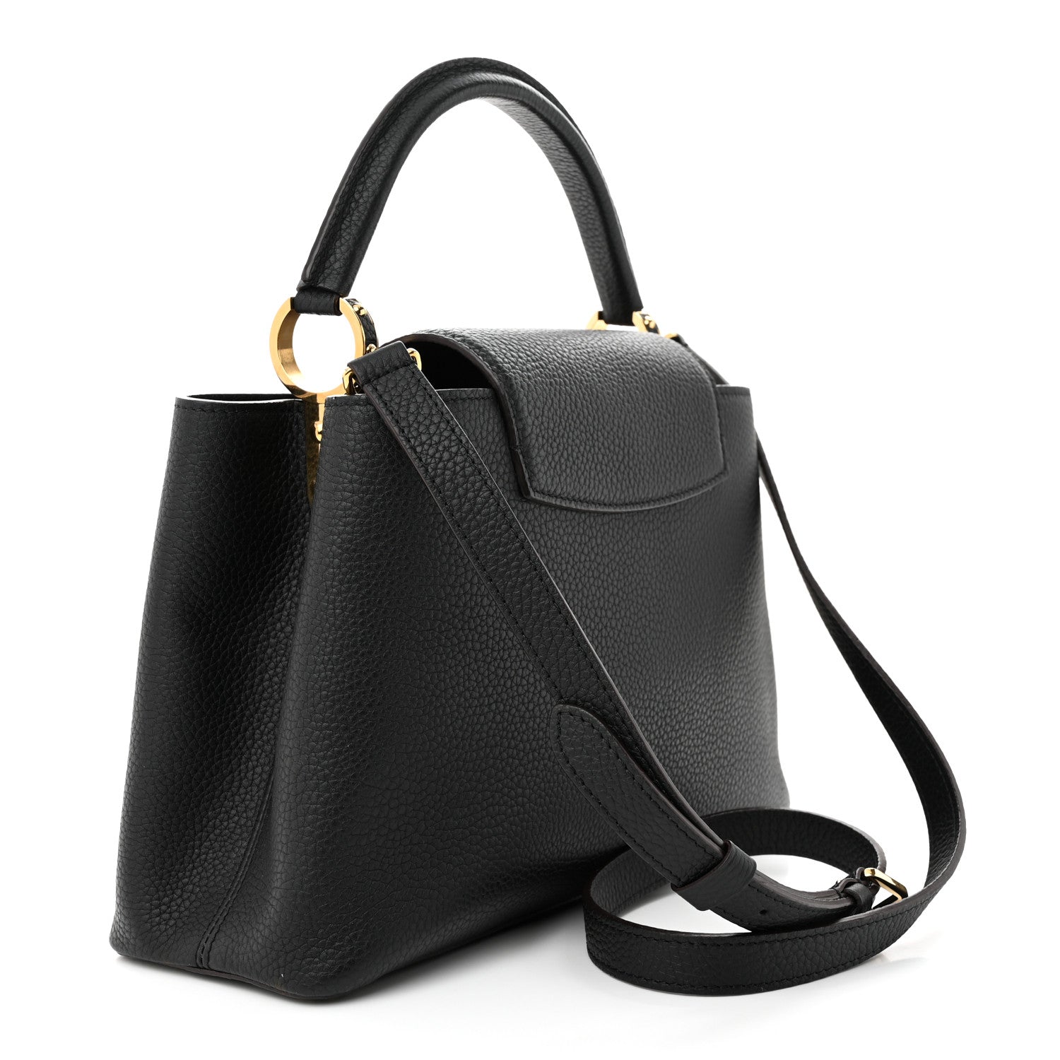 Louis Vuitton Taurillon Capucines PM Black 3 of 12