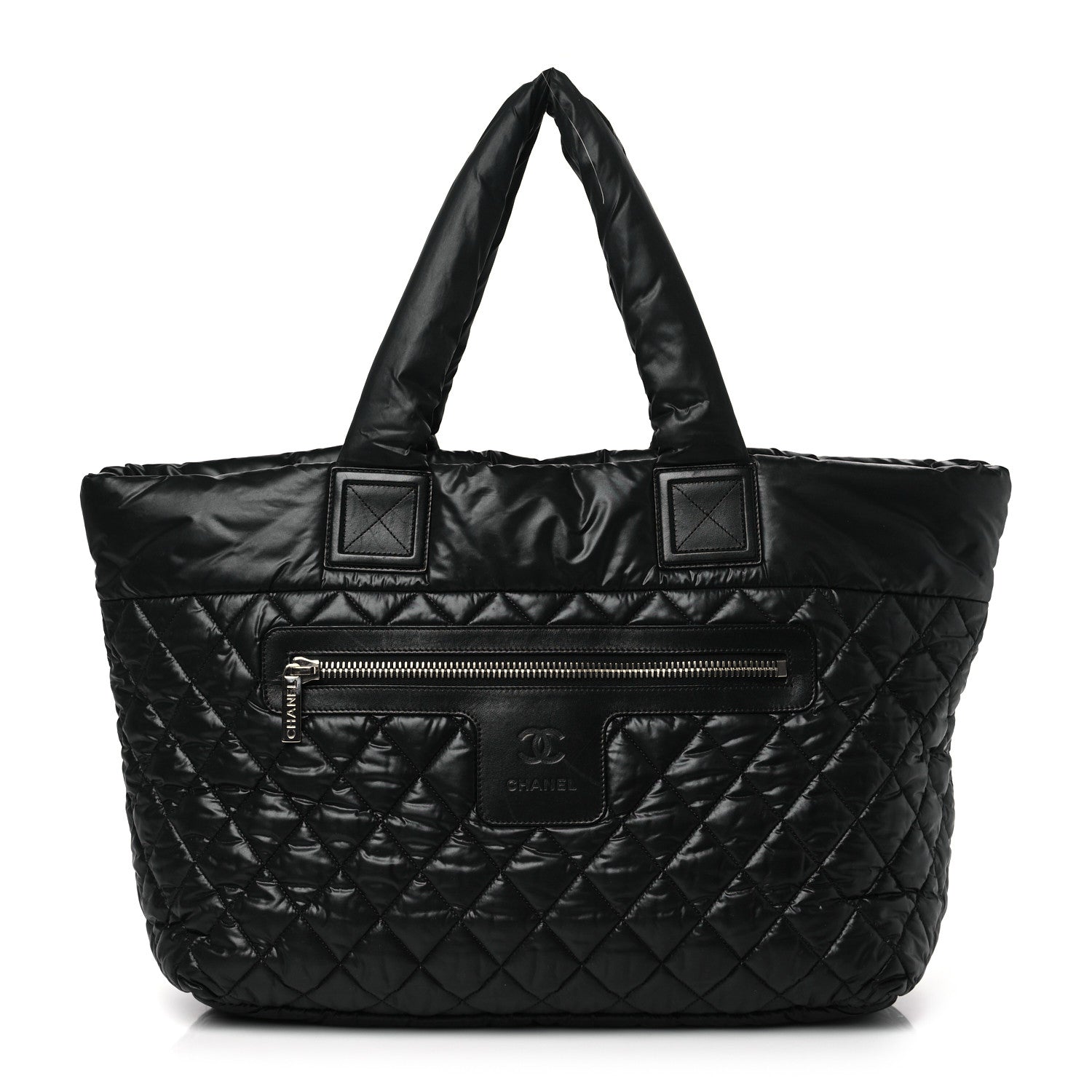 Chanel Nylon Quilted Large Coco Cocoon Tote Black 1 of 9